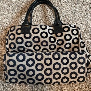 Kate Landry Velvet Circles Weekender Bag